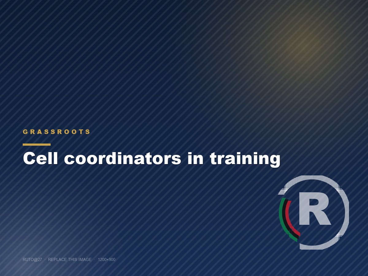Cell coordinators in training