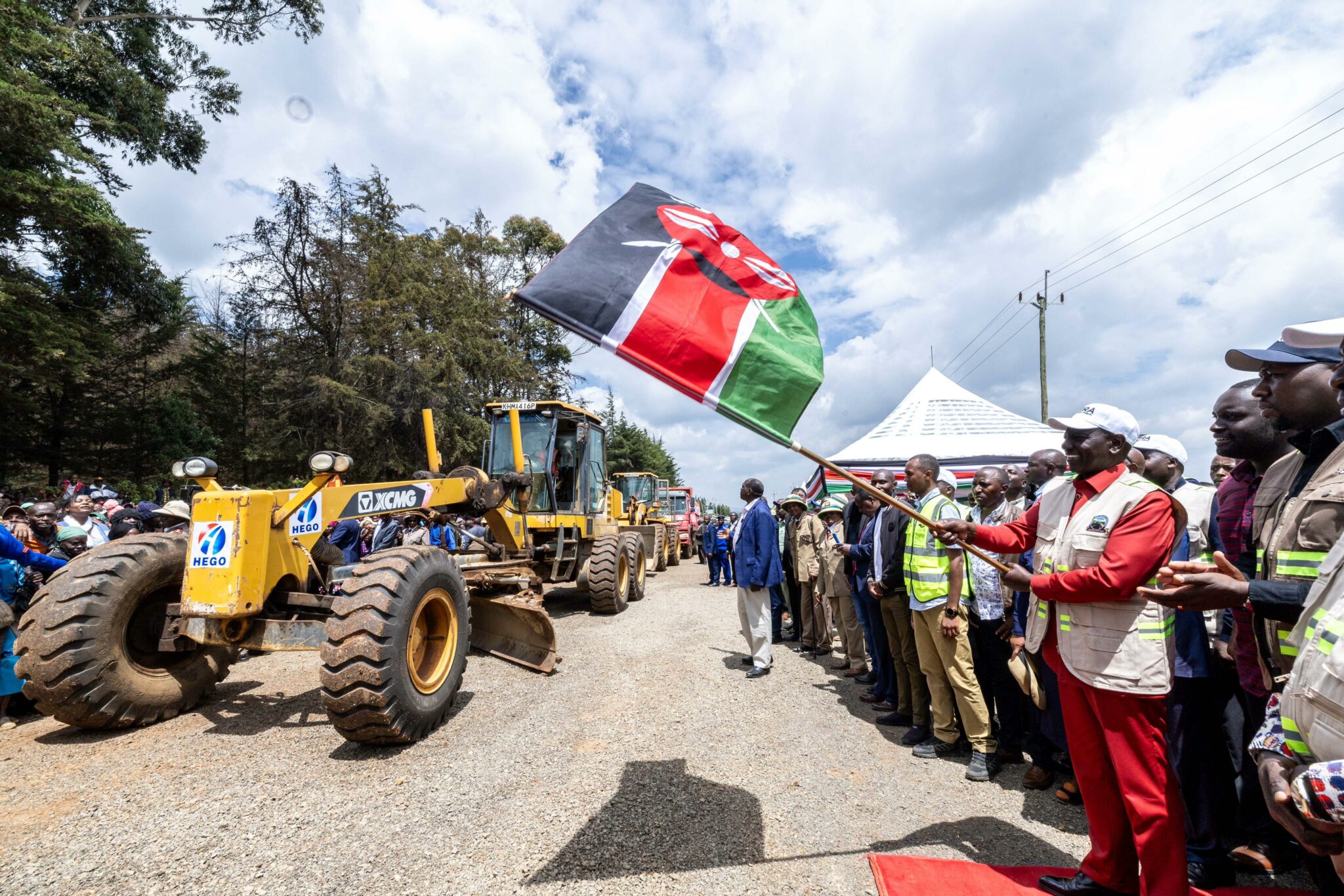 2,100 kilometres of new tarmac roads